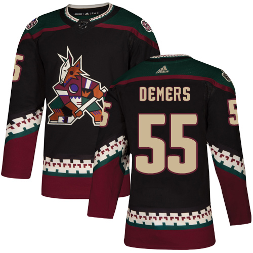Adidas Coyotes #55 Jason Demers Black Alternate Authentic Stitched NHL Jersey