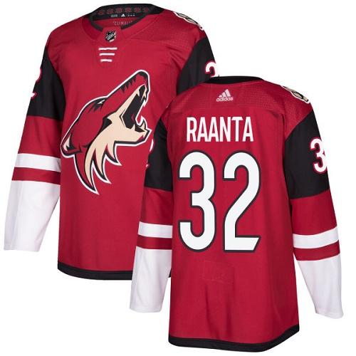 Adidas Coyotes #32 Antti Raanta Maroon Home Authentic Stitched NHL Jersey
