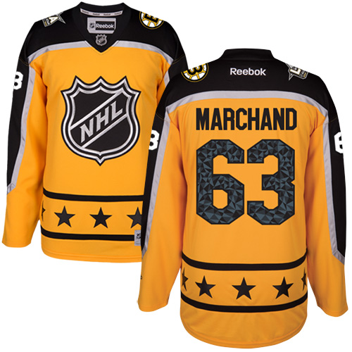 Bruins #63 Brad Marchand Yellow 2017 All-Star Atlantic Division Stitched NHL Jersey