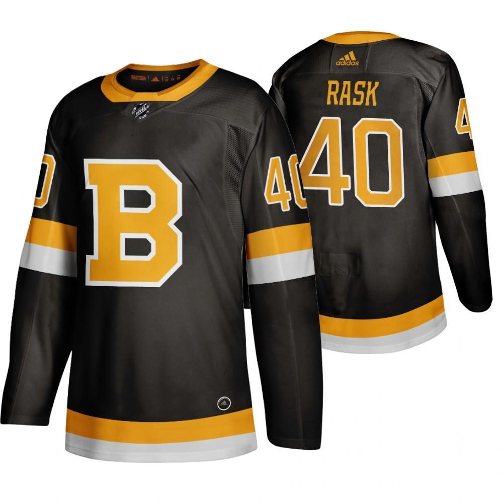 Adidas Boston Bruins #40 Tuukka Rask Black 2019-20 Authentic Third Stitched NHL Jersey