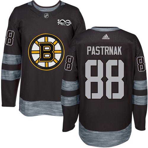 Adidas Bruins #88 David Pastrnak Black 1917-2017 100th Anniversary Stitched NHL Jersey