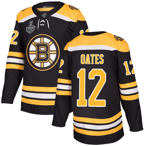 Adidas Bruins #12 Adam Oates Black Home Authentic Stanley Cup Final Bound Stitched NHL Jersey