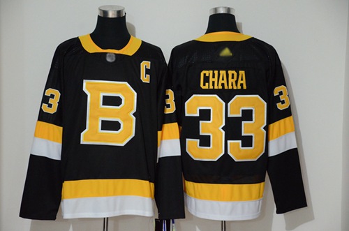 Adidas Bruins #33 Zdeno Chara Black 2019-20 Authentic Third Stitched NHL Jersey