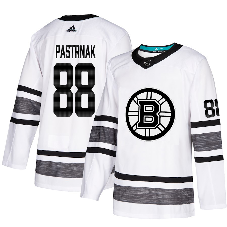 Adidas Bruins #88 David Pastrnak White Authentic 2019 All-Star Stitched NHL Jersey