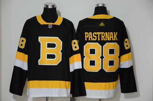 Adidas Bruins #88 David Pastrnak Black 2019-20 Authentic Third Stitched NHL Jersey