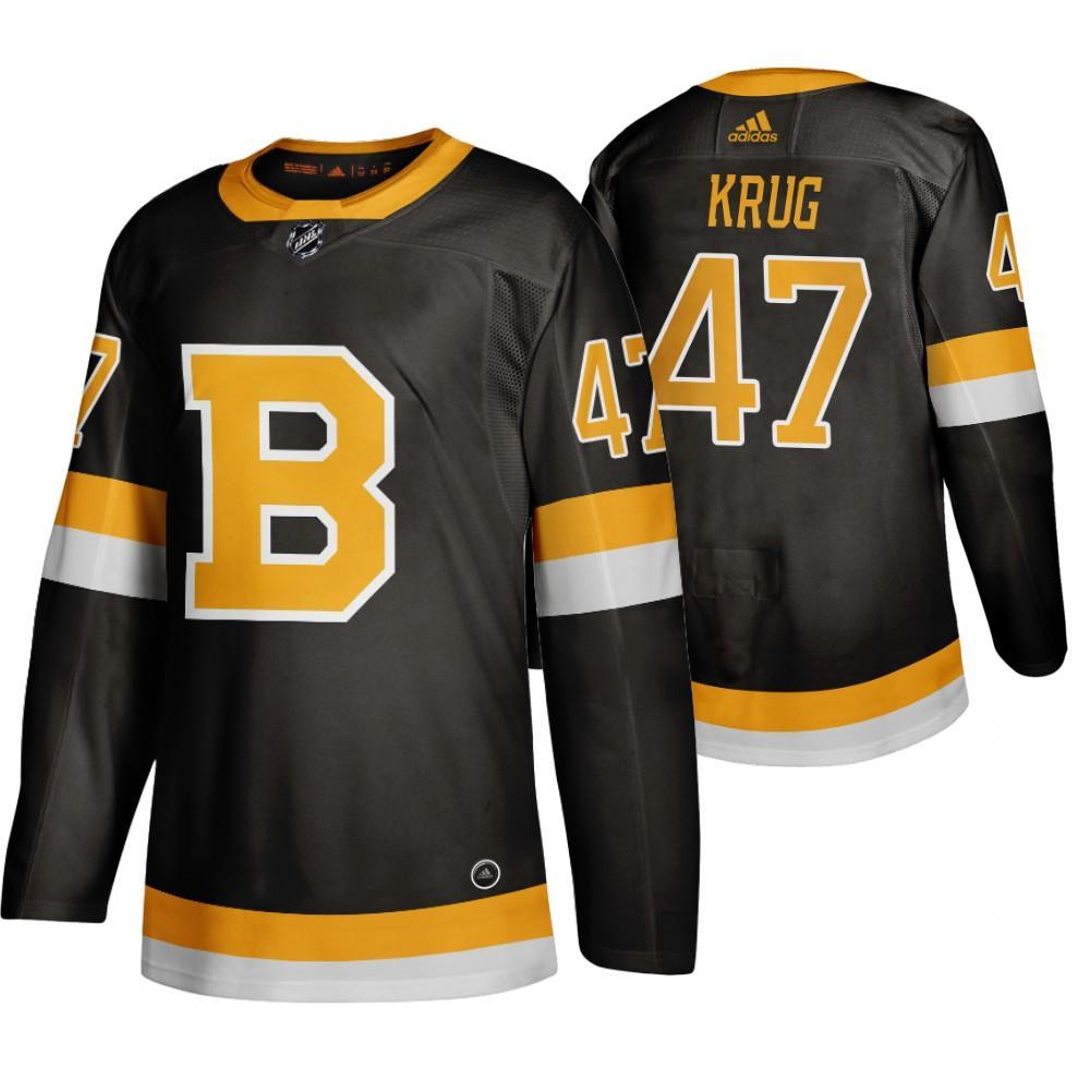 Adidas Boston Bruins #47 Torey Krug Black 2019-20 Authentic Third Stitched NHL Jersey