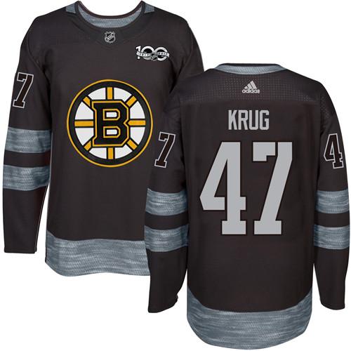 Adidas Bruins #47 Torey Krug Black 1917-2017 100th Anniversary Stitched NHL Jersey