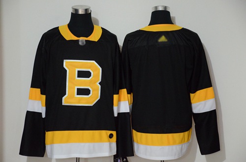 Adidas Bruins Blank Black 2019-20 Authentic Third Stitched NHL Jersey