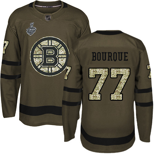 Adidas Bruins #77 Ray Bourque Green Salute to Service Stanley Cup Final Bound Stitched NHL Jersey