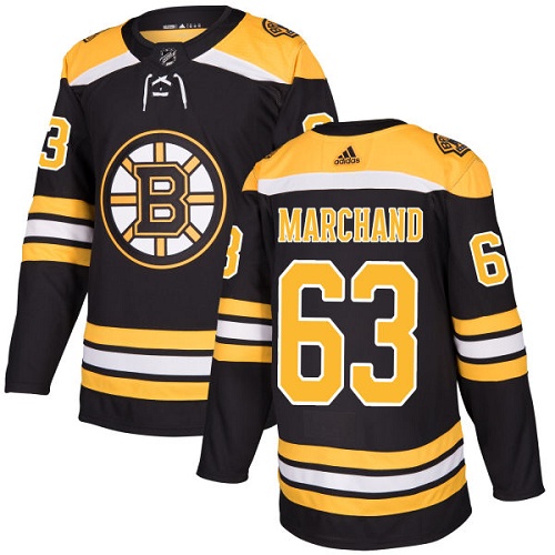 Adidas Bruins #63 Brad Marchand Black Home Authentic Stitched NHL Jersey
