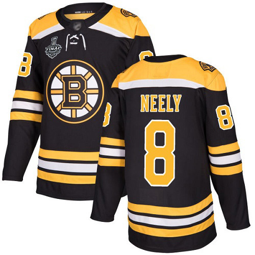 Adidas Bruins #8 Cam Neely Black Home Authentic Stanley Cup Final Bound Stitched NHL Jersey