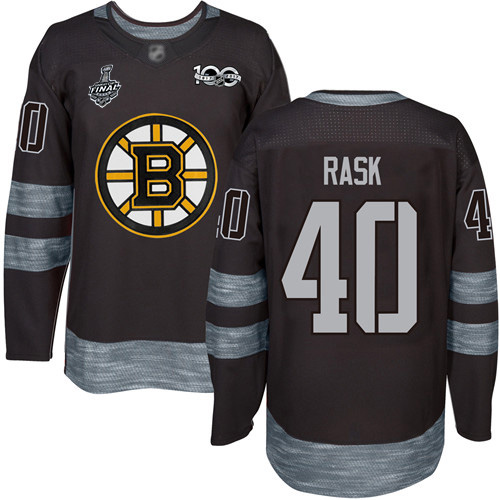 Adidas Bruins #40 Tuukka Rask Black 1917-2017 100th Anniversary Stanley Cup Final Bound Stitched NHL Jersey