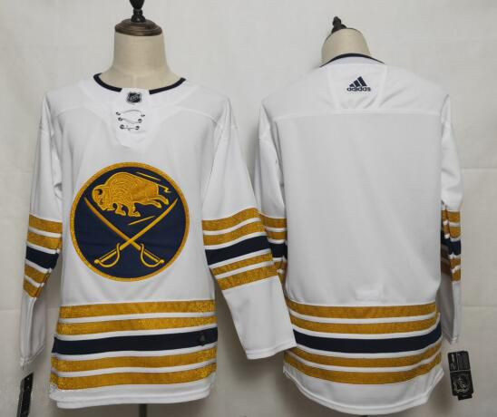 Buffalo Sabres Blank White Unveil Golden 50th Anniversary Jersey