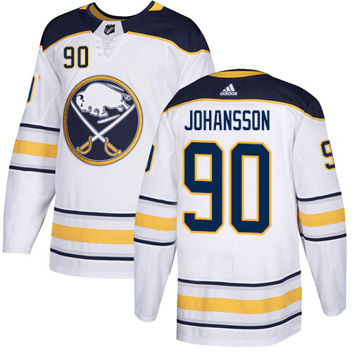 Adidas Sabres #90 Marcus Johansson White Road Authentic Stitched NHL Jersey