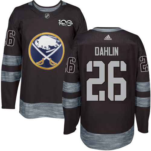 Adidas Sabres #26 Rasmus Dahlin Black 1917-2017 100th Anniversary Stitched NHL Jersey