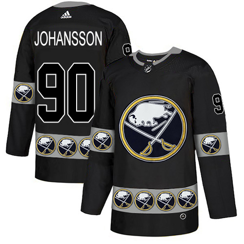 Adidas Sabres #90 Marcus Johansson Black Authentic Team Logo Fashion Stitched NHL Jersey