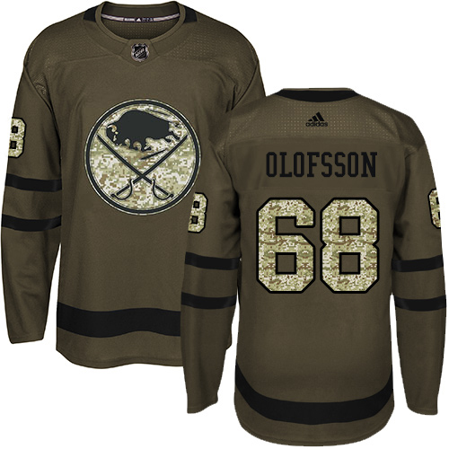 Adidas Sabres #68 Victor Olofsson Green Salute to Service Stitched NHL Jersey