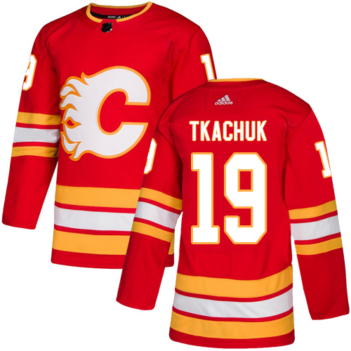 Adidas Flames #19 Matthew Tkachuk Red Alternate Authentic Stitched NHL Jersey
