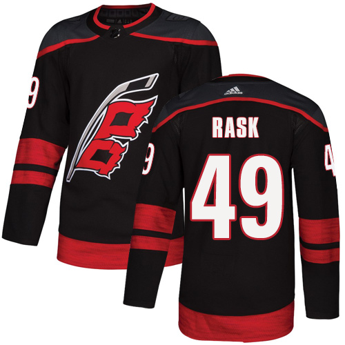 Adidas Hurricanes #49 Victor Rask Black Alternate Authentic Stitched NHL Jersey