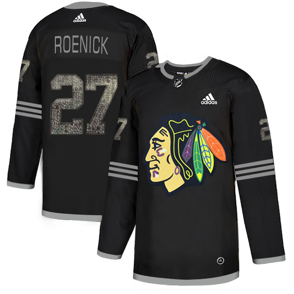 Adidas Blackhawks #27 Jeremy Roenick Black Authentic Classic Stitched NHL Jersey Adidas Blackhawks #27 Jeremy Roenick Black Authentic Classic Stitched NHL Jersey