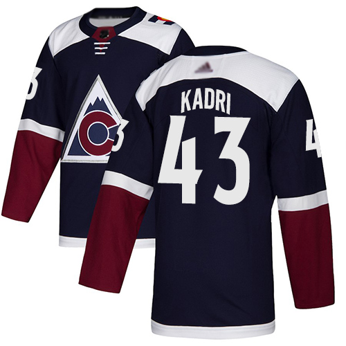 Adidas Avalanche #43 Nazem Kadri Navy Alternate Authentic Stitched NHL Jersey