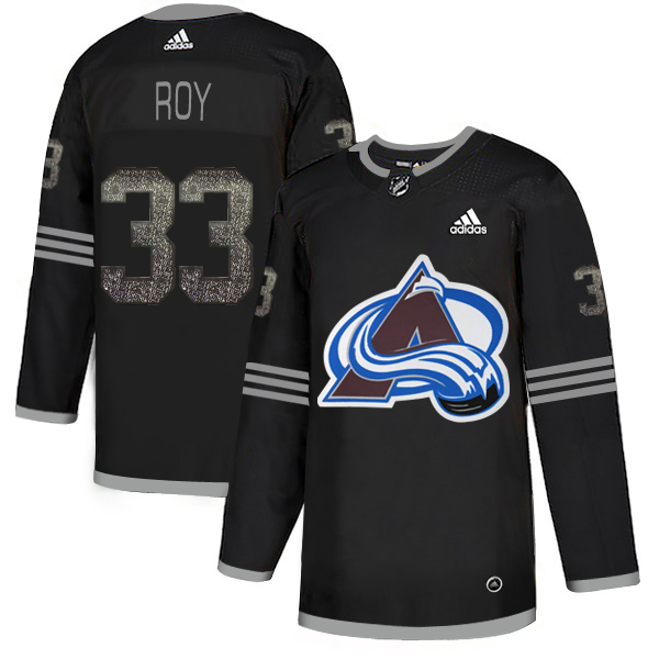 Adidas Avalanche #33 Patrick Roy Black Authentic Classic Stitched NHL Jersey