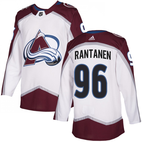 Adidas Avalanche #96 Mikko Rantanen White Road Authentic Stitched NHL Jersey
