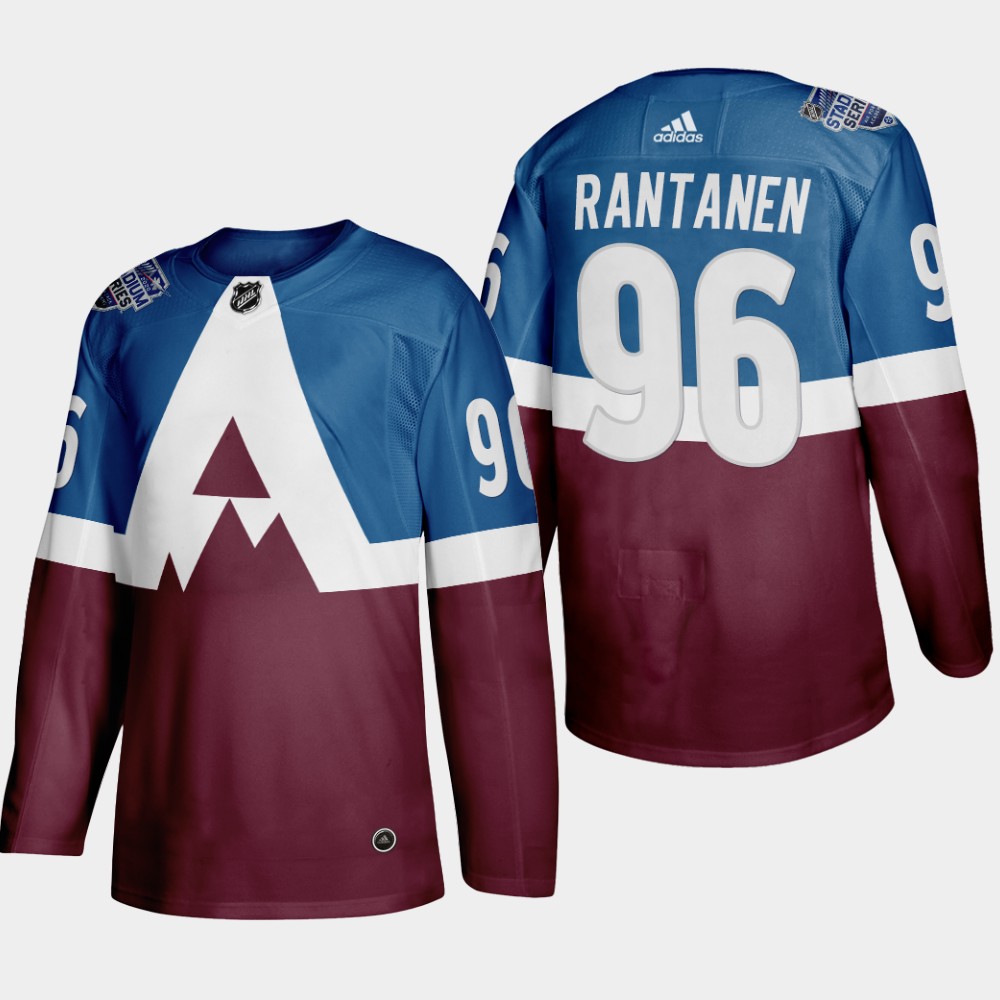 Adidas Colorado Avalanche #96 Mikko Rantanen Men's 2020 Stadium Series Burgundy Stitched NHL Jersey