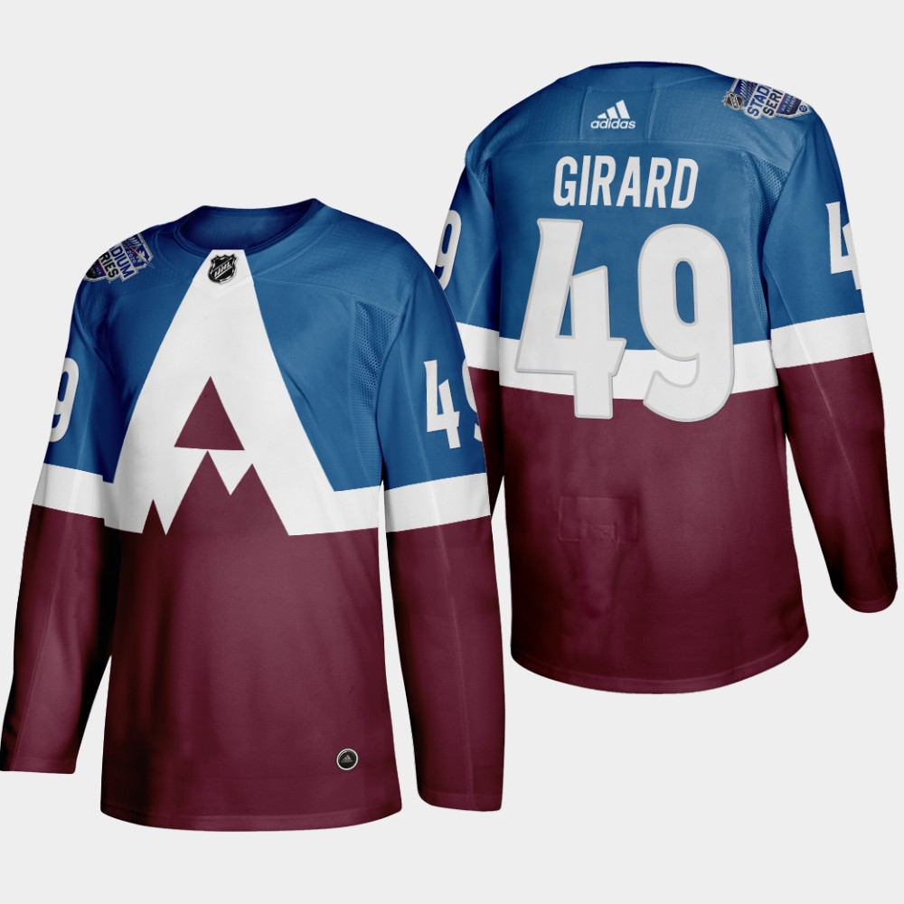 Adidas Colorado Avalanche #49 Samuel Girard Men's 2020 Stadium Series Burgundy Stitched NHL Jersey