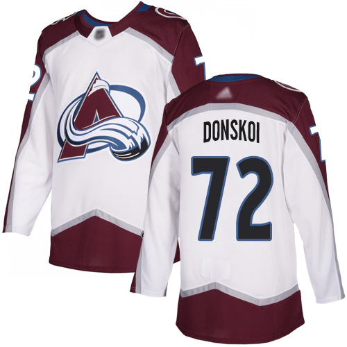 Adidas Avalanche #72 Joonas Donskoi White Road Authentic Stitched NHL Jersey