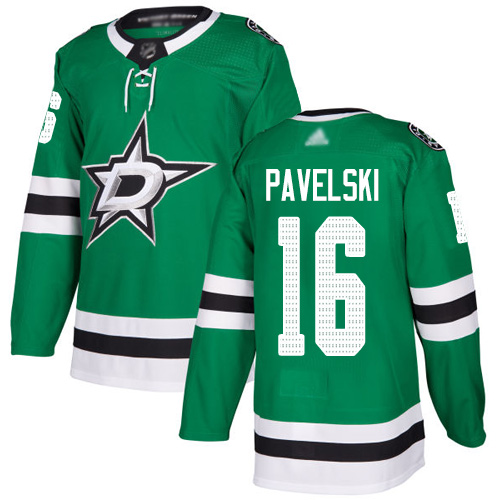 Adidas Stars #16 Joe Pavelski Green Home Authentic Stitched NHL Jersey
