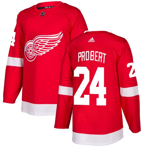 Adidas Red Wings #24 Bob Probert Red Home Authentic Stitched NHL Jersey