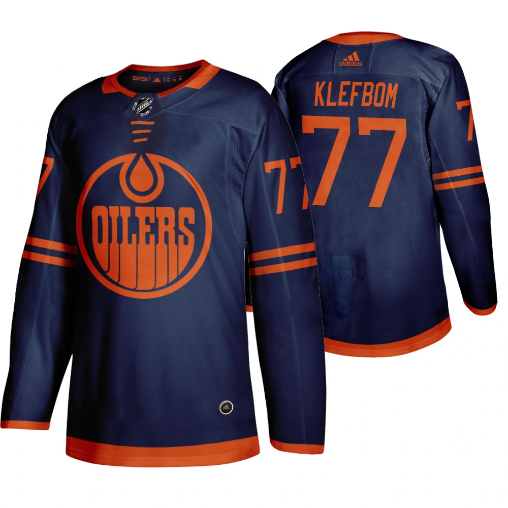 Edmonton Oilers #77 Oscar Klefbom Blue 2019-20 Third Alternate Jersey