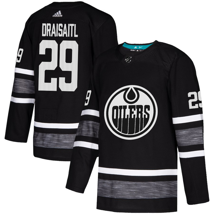Adidas Oilers #29 Leon Draisaitl Black Authentic 2019 All-Star Stitched NHL Jersey