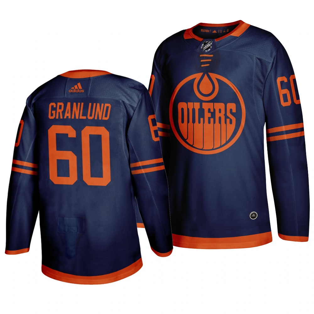 Edmonton Oilers #60 Markus Granlund Blue 2019-20 Third Alternate Jersey