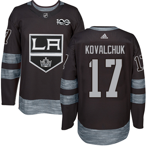 Adidas Kings #17 Ilya Kovalchuk Black 1917-2017 100th Anniversary Stitched NHL Jersey
