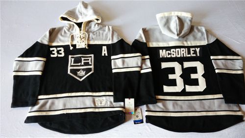 Kings #33 Marty Mcsorley Black Sawyer Hooded Sweatshirt Stitched NHL Jersey