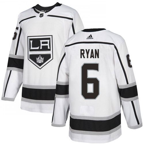 Adidas Kings #6 Joakim Ryan White Road Authentic Stitched NHL Jersey