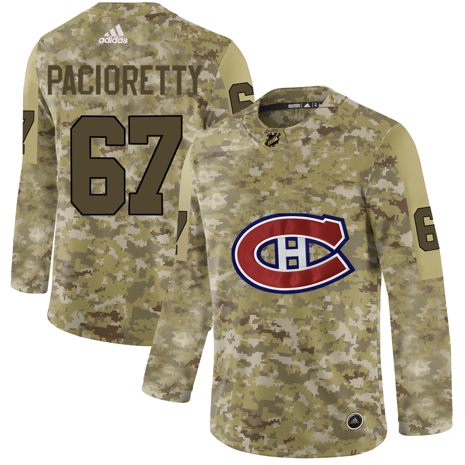 Adidas Canadiens #67 Max Pacioretty Camo Authentic Stitched NHL Jersey