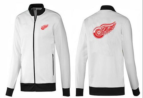 NHL Detroit Red Wings Zip Jackets White-1