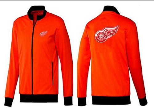NHL Detroit Red Wings Zip Jackets Orange-1