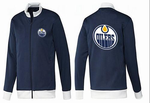 NHL Edmonton Oilers Zip Jackets Dark Blue NHL Edmonton Oilers Zip Jackets Dark Blue