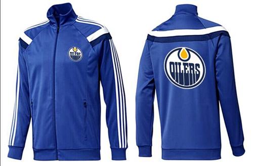 NHL Edmonton Oilers Zip Jackets Blue-4