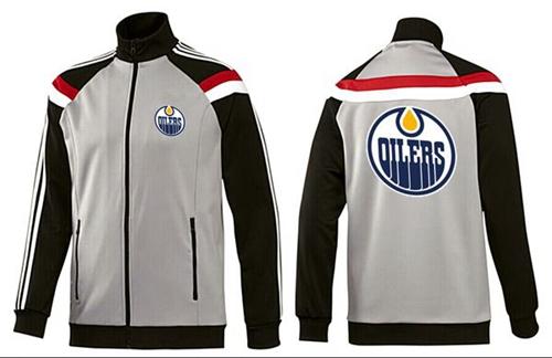NHL Edmonton Oilers Zip Jackets Grey