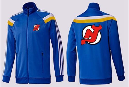 NHL New Jersey Devils Zip Jackets Blue-2