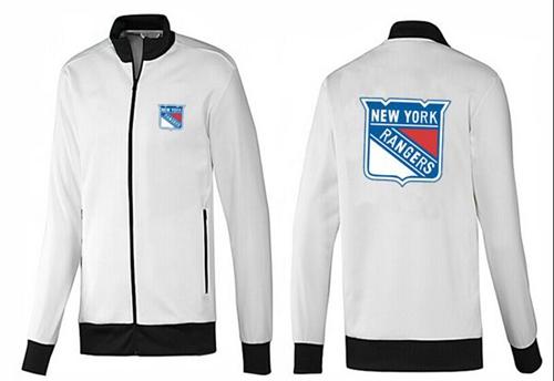 NHL New York Rangers Zip Jackets White-1
