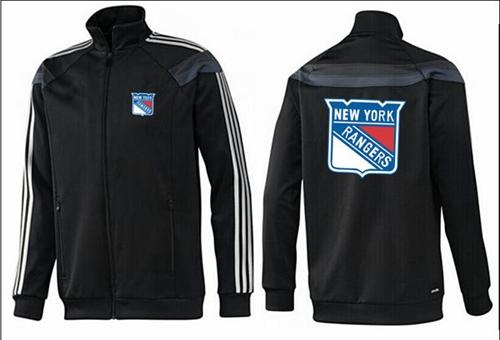 NHL New York Rangers Zip Jackets Black-1