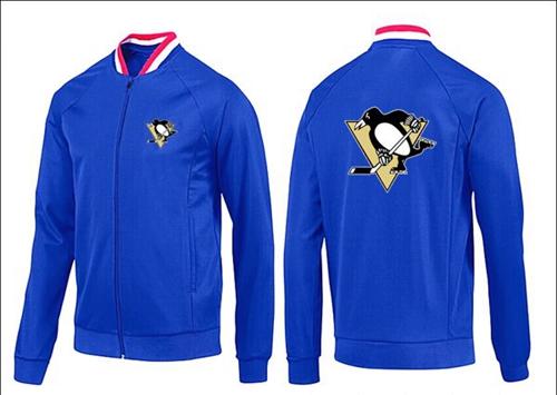 NHL Pittsburgh Penguins Zip Jackets Blue-1