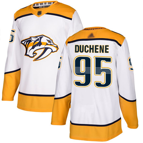 Adidas Predators #95 Matt Duchene White Road Authentic Stitched NHL Jersey