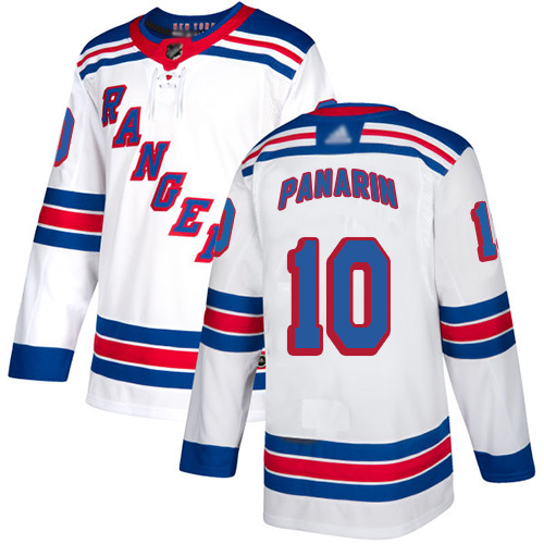 Adidas Rangers #10 Artemi Panarin White Road Authentic Stitched NHL Jersey